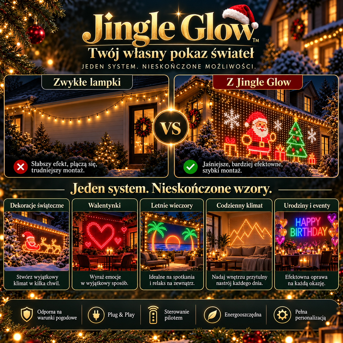 Jingle Glow™ – Magia Świąt w Twoim Domu